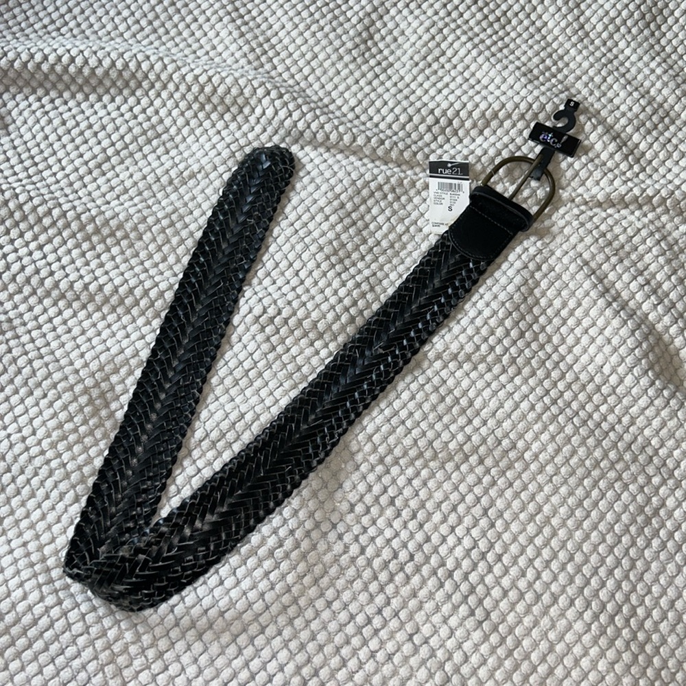 Woven Braided Belt Black Small ⚫️
